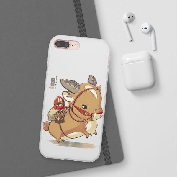 Ashitaka Princess Mononoke - Princess Mononoke Ashitaka and Yakul Chibi iPhone Cases-Accessories, Ashitaka Princess Mononoke, Phone Case, princess mononoke