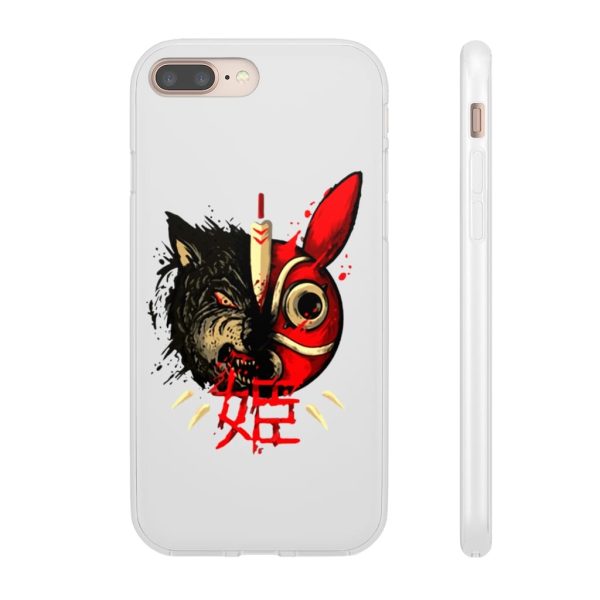 San Princess Mononoke - Princess Mononoke Mask & Wolf iPhone Cases-Accessories, Phone Case, princess mononoke, San Princess Mononoke