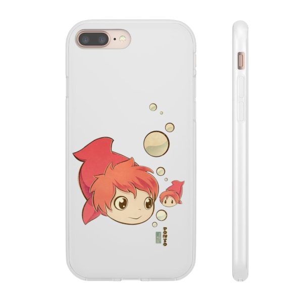 Studio Ghibli Icons Ponyo - Ponyo Chibi iPhone Cases-Accessories, Phone Case, ponyo, Studio Ghibli Icons Ponyo