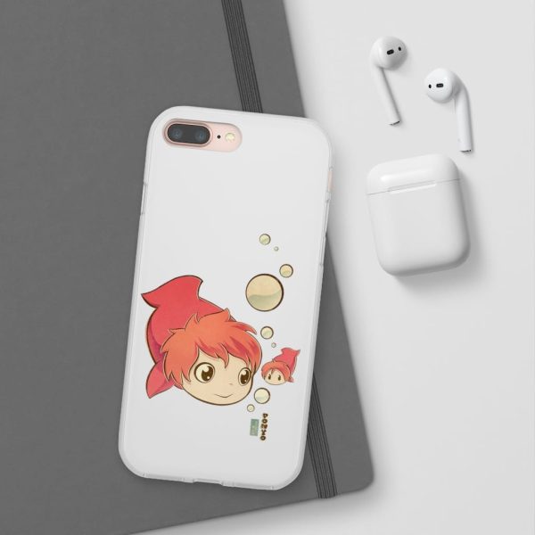 Studio Ghibli Icons Ponyo - Ponyo Chibi iPhone Cases-Accessories, Phone Case, ponyo, Studio Ghibli Icons Ponyo