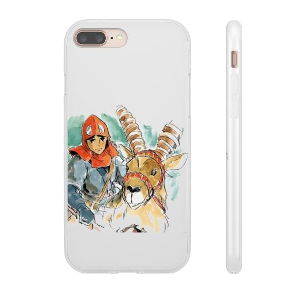 Princess Mononoke Characters - Princess Mononoke – Ashitaka Water Color iPhone Cases-Accessories, Phone Case, princess mononoke, Princess Mononoke Characters