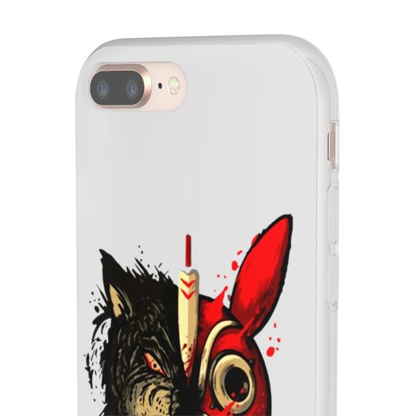 San Princess Mononoke - Princess Mononoke Mask & Wolf iPhone Cases-Accessories, Phone Case, princess mononoke, San Princess Mononoke