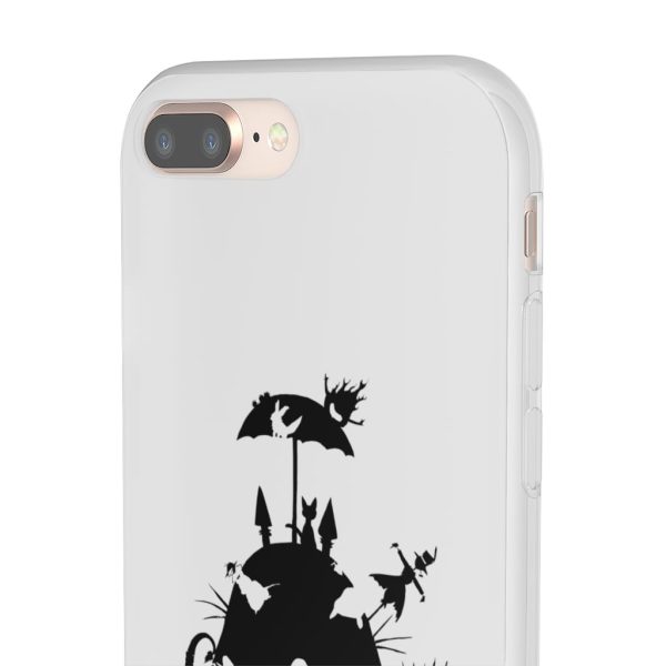 Totoro Soot Gremlins - Studio Ghibli Black & White Art Compilation iPhone Cases-Accessories, Laputa: Castle in the Sky, My Neighbor Totoro, Phone Case, Totoro Soot Gremlins