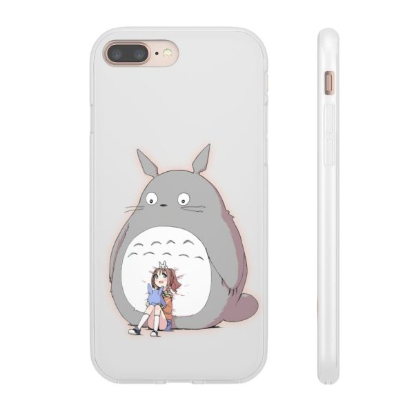 Totoro Concrete Facebook - Totoro and the little girl iPhone Cases-Accessories, My Neighbor Totoro, Phone Case, Totoro Concrete Facebook