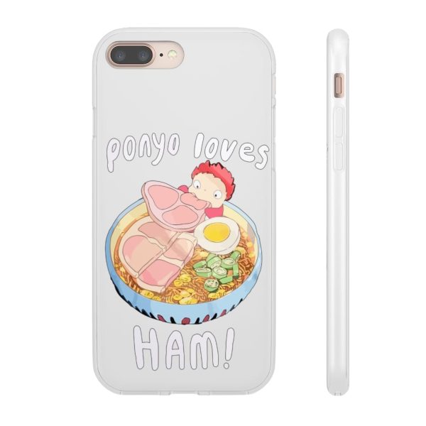 Ponyo Meaning - Ponyo Loves Ham iPhone Cases-Accessories, ponyo, Ponyo Meaning