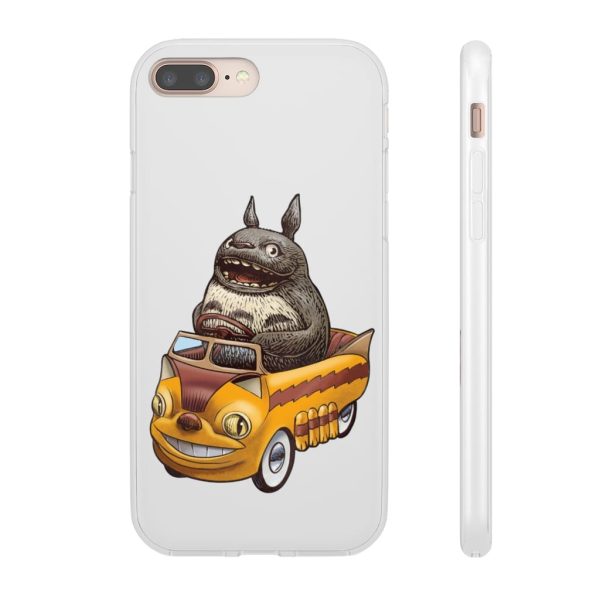 My Neighbor Totoro Cat Bus - Totoro driving Catbus iPhone Cases-Accessories, My Neighbor Totoro, My Neighbor Totoro Cat Bus, Phone Case