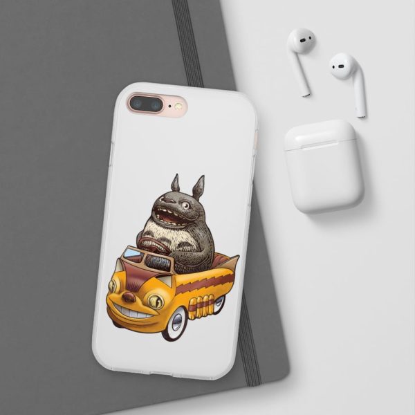 My Neighbor Totoro Cat Bus - Totoro driving Catbus iPhone Cases-Accessories, My Neighbor Totoro, My Neighbor Totoro Cat Bus, Phone Case