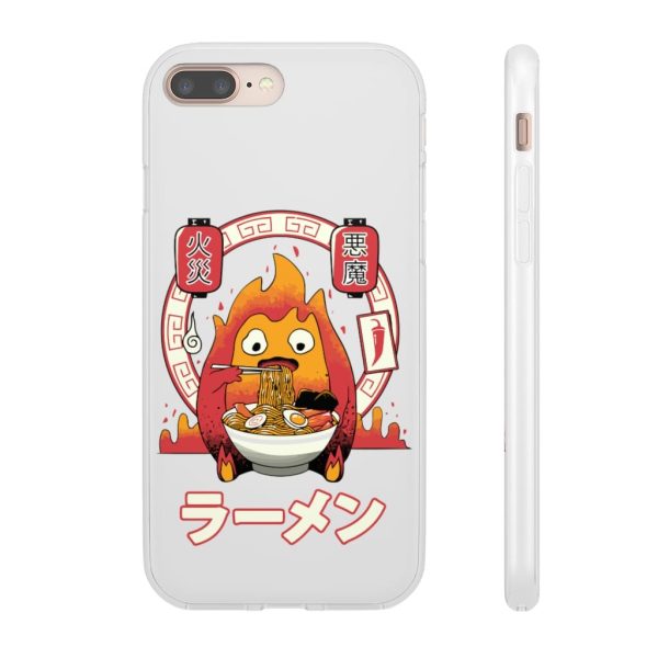 Howl's Moving Castle Explained - Howl’s Moving Castle – Calcifer Loves Ramen iPhone Cases-Accessories, Howl's Moving Castle, Howl's Moving Castle Explained, Phone Case