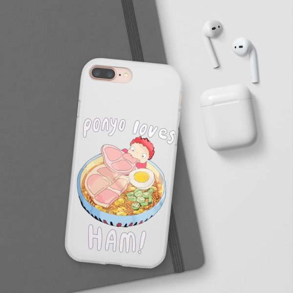 Ponyo Meaning - Ponyo Loves Ham iPhone Cases-Accessories, ponyo, Ponyo Meaning