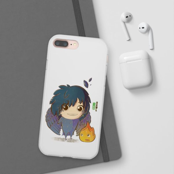 Howl's Moving Castle Calcifer - Howl’s Moving Castle – Howl Chibi iPhone Cases-Accessories, Howl's Moving Castle, Howl's Moving Castle Calcifer, Phone Case