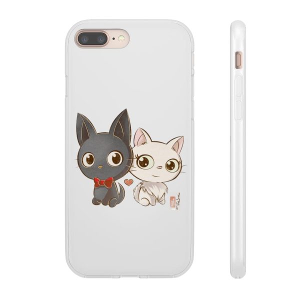 Kiki's Delivery Service Wallpaper - Kiki’s Delivery Service – Jiji and Lily Chibi iPhone Cases-Accessories, Kiki's Delivery Service, Kiki's Delivery Service Wallpaper, Phone Case