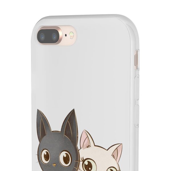 Kiki's Delivery Service Wallpaper - Kiki’s Delivery Service – Jiji and Lily Chibi iPhone Cases-Accessories, Kiki's Delivery Service, Kiki's Delivery Service Wallpaper, Phone Case