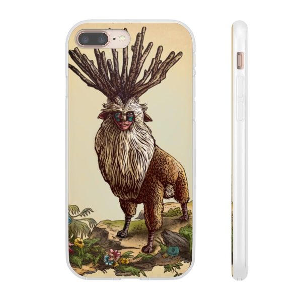 Princess Mononoke With Wolf - Princess Mononoke – Shishigami Day Time Detailed iPhone Cases-Accessories, Phone Case, princess mononoke, Princess Mononoke With Wolf