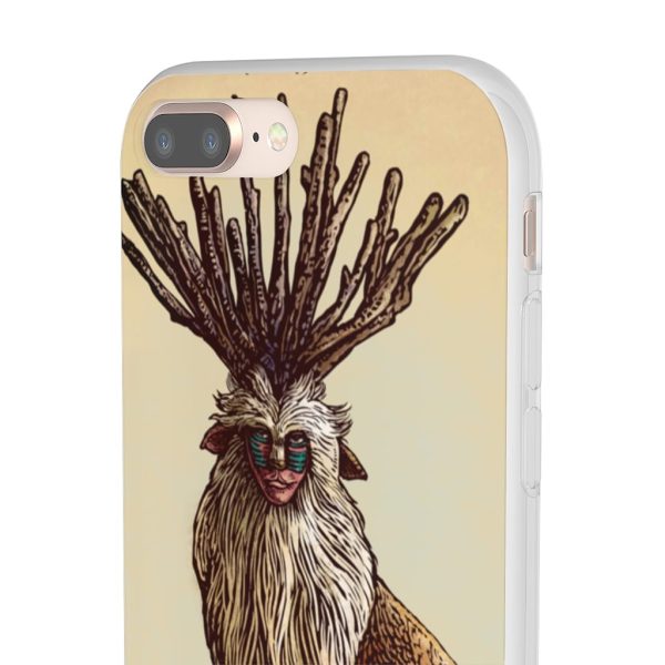 Princess Mononoke With Wolf - Princess Mononoke – Shishigami Day Time Detailed iPhone Cases-Accessories, Phone Case, princess mononoke, Princess Mononoke With Wolf