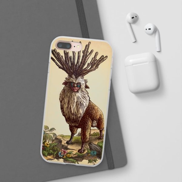 Princess Mononoke With Wolf - Princess Mononoke – Shishigami Day Time Detailed iPhone Cases-Accessories, Phone Case, princess mononoke, Princess Mononoke With Wolf