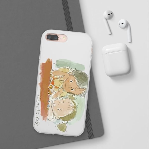 My Neighbor Totoro Japanese - My Neighbor Totoro – Mei & Satsuki Water Color iPhone Cases-Accessories, My Neighbor Totoro, My Neighbor Totoro Japanese, Phone Case