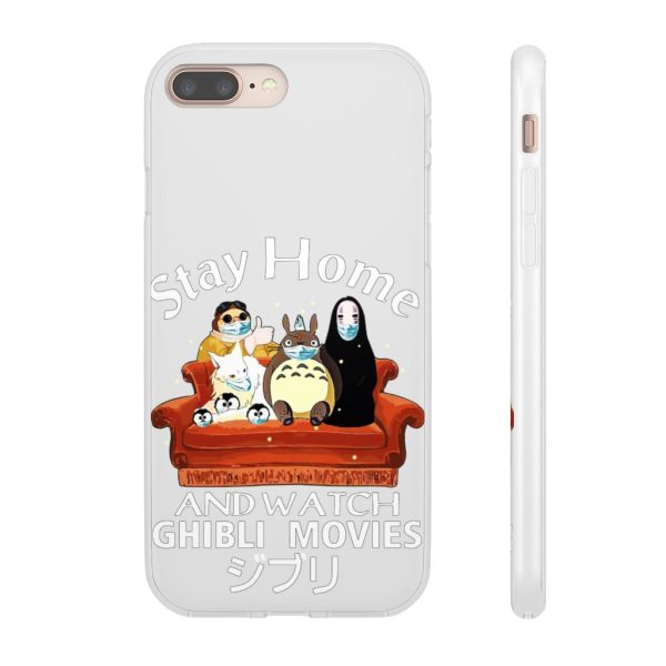 Stay Home and Watch Ghibli Movie iPhone Cases-Accessories, Phone Case