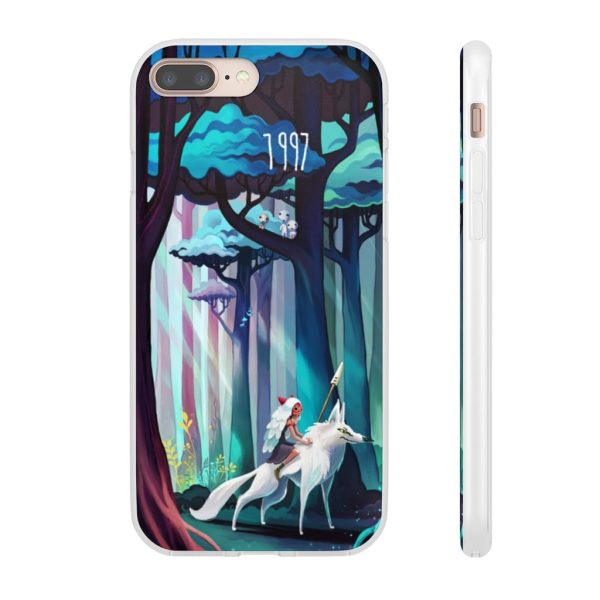 Princess Mononoke - Princess Mononoke 1997 Illustration iPhone Cases-Accessories, Phone Case, princess mononoke