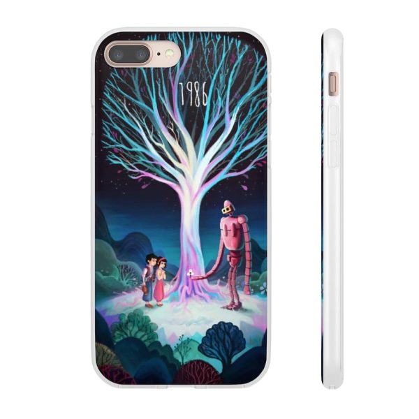 Laputa Castle In The Sky English Cast - Laputa: Castle in The Sky 1986 Illustration iPhone Cases-Accessories, Laputa Castle In The Sky English Cast, Laputa: Castle in the Sky, Phone Case