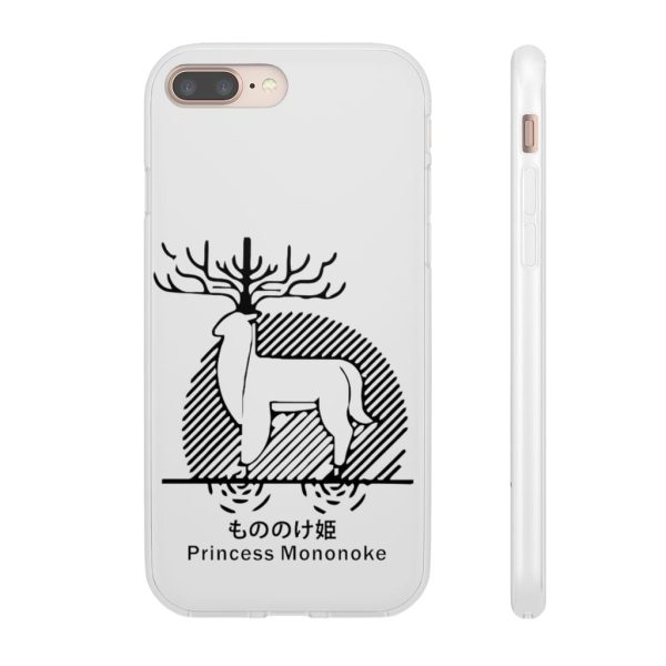 Princess Mononoke Mononoke Hime - Princess Mononoke – Shishigami Line Art iPhone Cases-Accessories, Phone Case, princess mononoke, Princess Mononoke Mononoke Hime