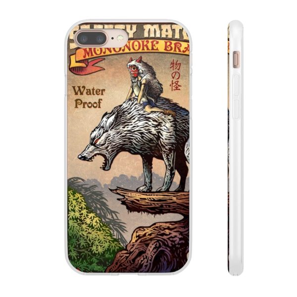 Princess Mononoke Character - Princess Mononoke and The Wolf on Top iPhone Cases-Accessories, Phone Case, princess mononoke, Princess Mononoke Character