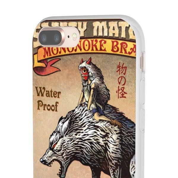 Princess Mononoke Character - Princess Mononoke and The Wolf on Top iPhone Cases-Accessories, Phone Case, princess mononoke, Princess Mononoke Character