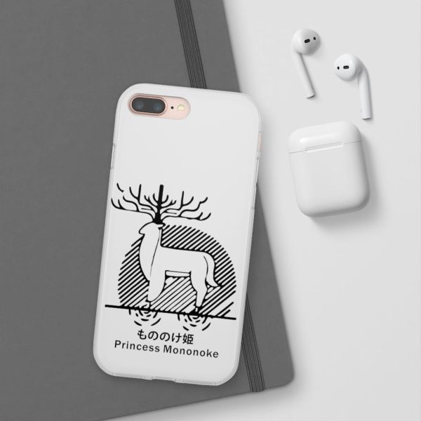 Princess Mononoke Mononoke Hime - Princess Mononoke – Shishigami Line Art iPhone Cases-Accessories, Phone Case, princess mononoke, Princess Mononoke Mononoke Hime