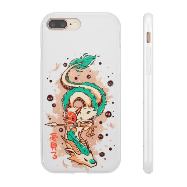 Princess Mononoke Ainu Influence - Princess Mononoke on the Dragon iPhone Cases-Accessories, Phone Case, princess mononoke, Princess Mononoke Ainu Influence