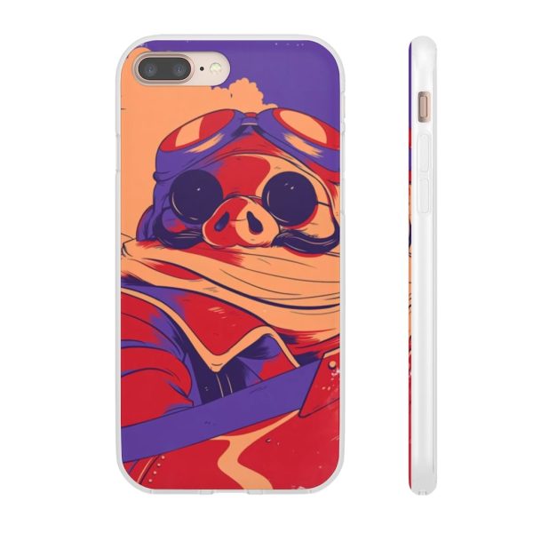 Porco Rosso Retro iPhone Cases-Accessories, Phone Case, porco rosso