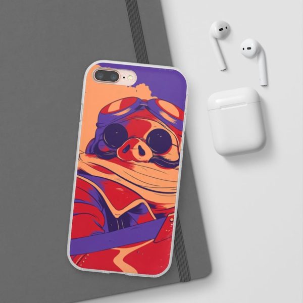 Porco Rosso Retro iPhone Cases-Accessories, Phone Case, porco rosso