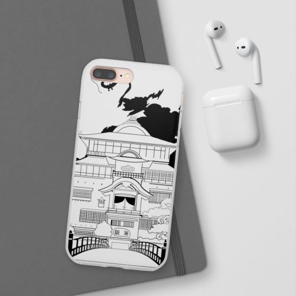 Spirited Away English Actors - Spirited Away Bathhouse illustrated Graphic iPhone Cases-Accessories, Phone Case, Spirited Away, Spirited Away English Actors