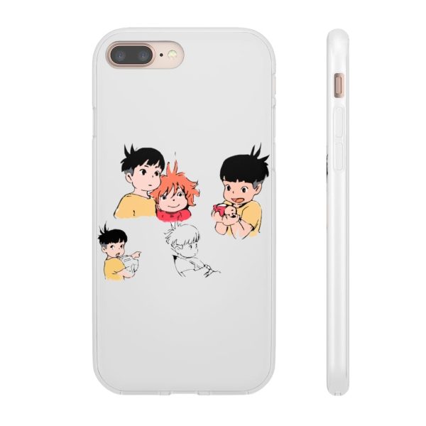 Ponyo Plush - Ponyo and Sosuke Sketch iPhone Cases-Accessories, Phone Case, ponyo, Ponyo Plush