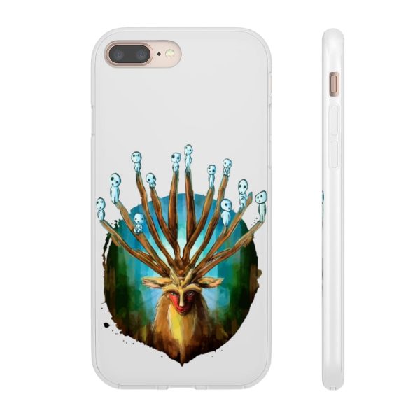 Studio Ghibli Films Princess Mononoke - Princess Mononoke – Shishigami and The Tree Spirit iPhone Cases-Accessories, Phone Case, princess mononoke, Studio Ghibli Films Princess Mononoke