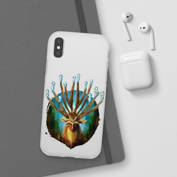 Studio Ghibli Films Princess Mononoke - Princess Mononoke – Shishigami and The Tree Spirit iPhone Cases-Accessories, Phone Case, princess mononoke, Studio Ghibli Films Princess Mononoke