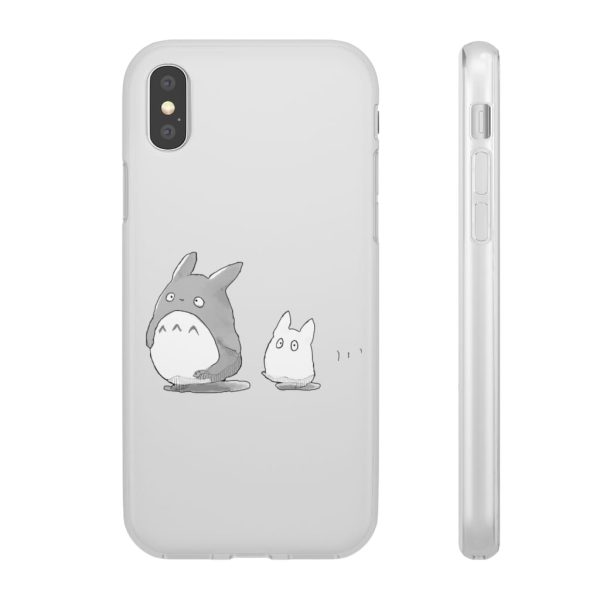 Totoro Plushie - Walking Mini Totoro iPhone Cases-Accessories, My Neighbor Totoro, Phone Case, Totoro Plushie