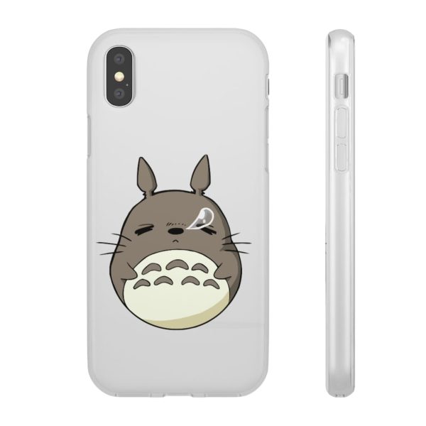 Totoro Umbrella - Sleepy Totoro iPhone Cases-Accessories, My Neighbor Totoro, Phone Case, Totoro Umbrella