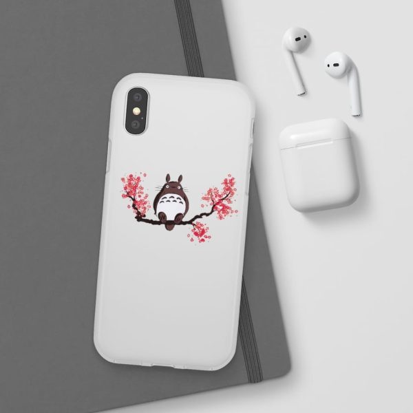 My Neighbor Totoro Japanese - Totoro and Sakura iPhone Cases-Accessories, My Neighbor Totoro, My Neighbor Totoro Japanese, Phone Case