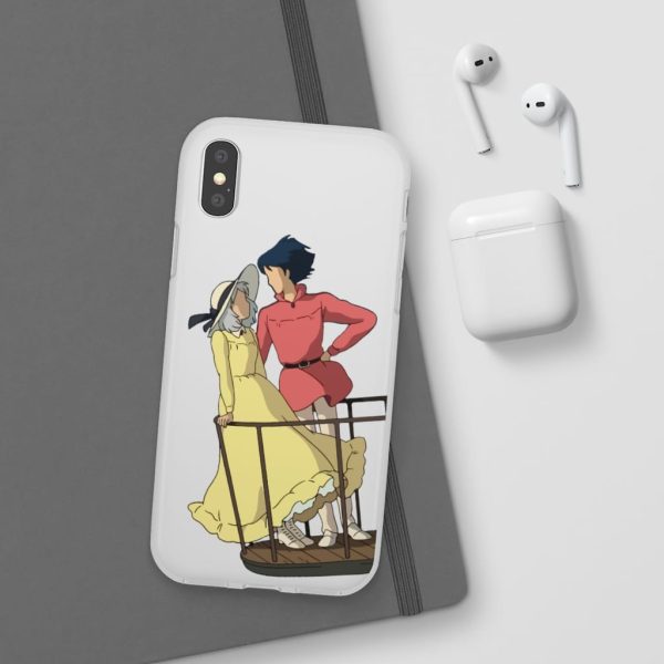 Sheet Music Howl's Moving Castle - Howl’s Moving Castle – Sophie and Howl Gazing at Each other iPhone Cases-Accessories, Howl's Moving Castle, Phone Case, Sheet Music Howl's Moving Castle