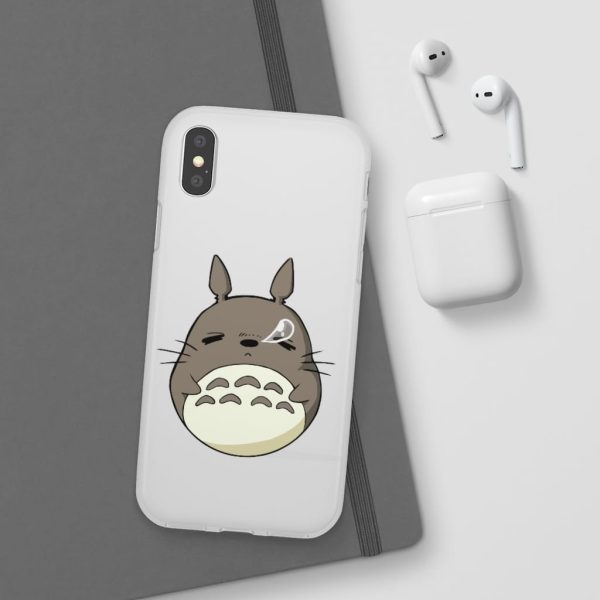 Totoro Umbrella - Sleepy Totoro iPhone Cases-Accessories, My Neighbor Totoro, Phone Case, Totoro Umbrella