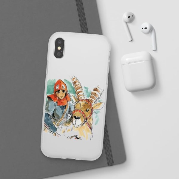 Princess Mononoke Characters - Princess Mononoke – Ashitaka Water Color iPhone Cases-Accessories, Phone Case, princess mononoke, Princess Mononoke Characters