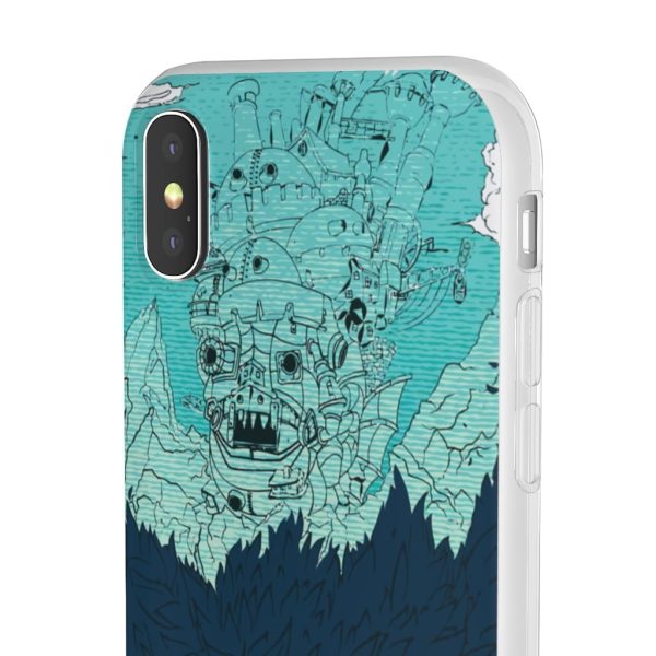 Witch Howl's Moving Castle - Howl’s Moving Castle Blue Tone Art iPhone Cases-Accessories, Howl's Moving Castle, Phone Case, Witch Howl's Moving Castle