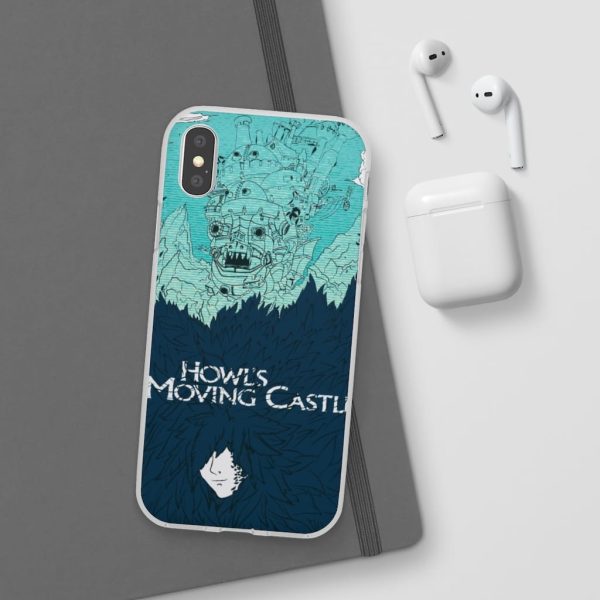 Witch Howl's Moving Castle - Howl’s Moving Castle Blue Tone Art iPhone Cases-Accessories, Howl's Moving Castle, Phone Case, Witch Howl's Moving Castle