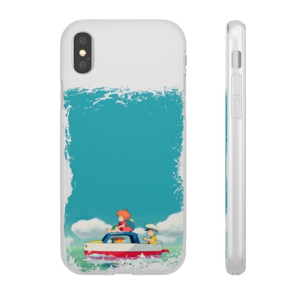 Ponyo Dad - Ponyo and Sosuke on Boat iPhone Cases-Accessories, Phone Case, ponyo, Ponyo Dad