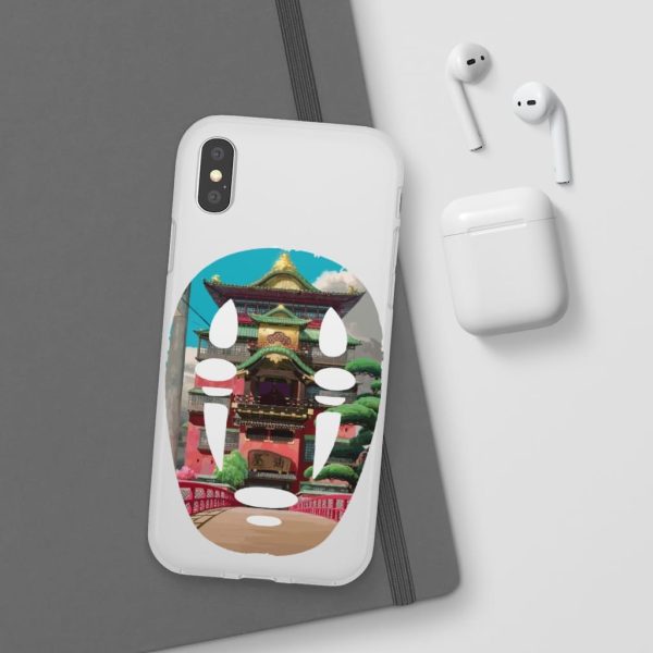 Spirited Away Streaming - Spirited Away –  The Bathhouse Ft. No Face iPhone Cases-Accessories, kaonashi, no face, Phone Case, Spirited Away, Spirited Away Streaming