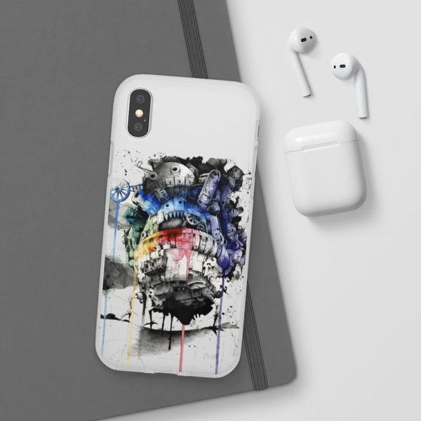 Howl's Moving Castle Calcifer - Howl’s Moving Castle Impressionism iPhone Cases-Accessories, Howl's Moving Castle, Howl's Moving Castle Calcifer, Phone Case