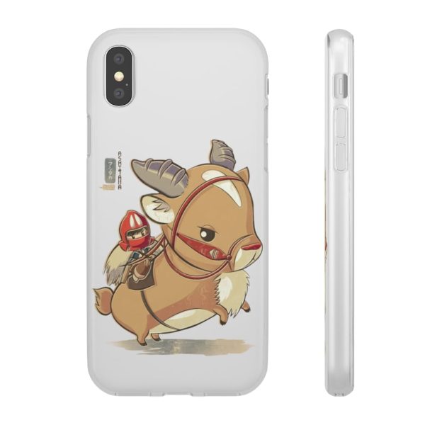 Ashitaka Princess Mononoke - Princess Mononoke Ashitaka and Yakul Chibi iPhone Cases-Accessories, Ashitaka Princess Mononoke, Phone Case, princess mononoke