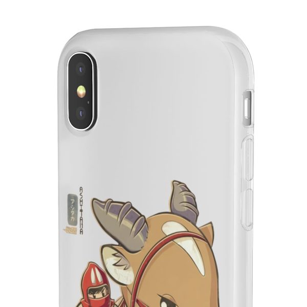 Ashitaka Princess Mononoke - Princess Mononoke Ashitaka and Yakul Chibi iPhone Cases-Accessories, Ashitaka Princess Mononoke, Phone Case, princess mononoke