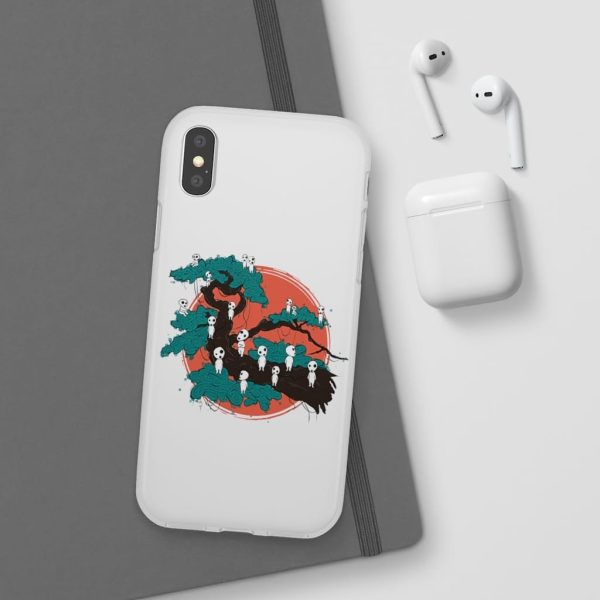 Anime Film Princess Mononoke - Tree Spirits by the Red Moon iPhone Cases-Accessories, Anime Film Princess Mononoke, Phone Case, princess mononoke