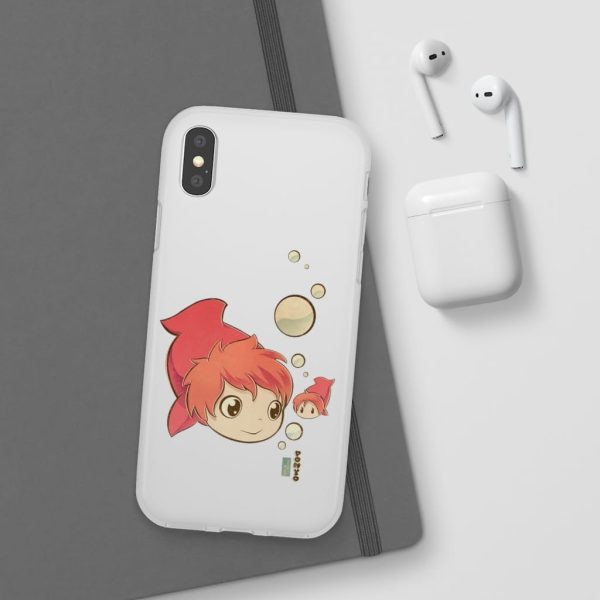 Studio Ghibli Icons Ponyo - Ponyo Chibi iPhone Cases-Accessories, Phone Case, ponyo, Studio Ghibli Icons Ponyo