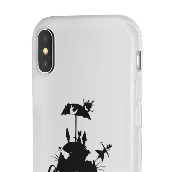 Totoro Soot Gremlins - Studio Ghibli Black & White Art Compilation iPhone Cases-Accessories, Laputa: Castle in the Sky, My Neighbor Totoro, Phone Case, Totoro Soot Gremlins